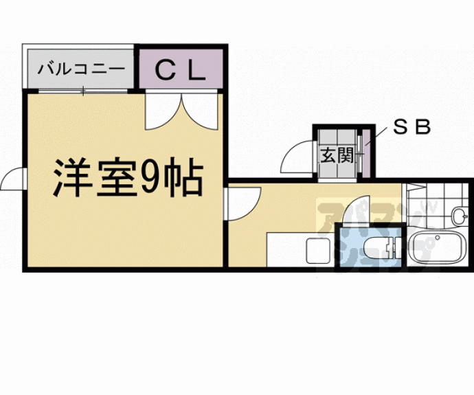 【フレール七条】間取