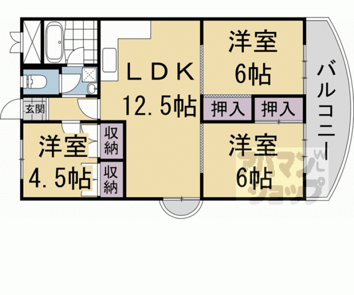 【深草西浦住宅】間取