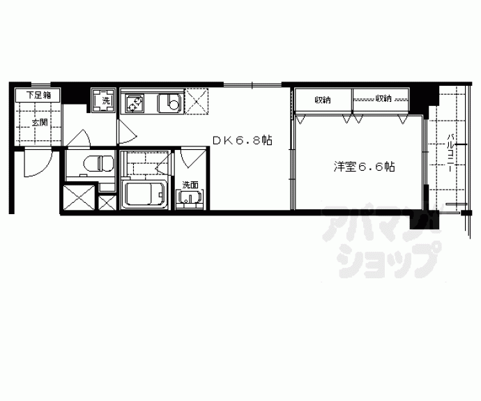 【ベラジオ烏丸東】間取