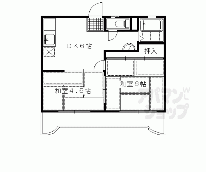 【クリーンハイツ松ヶ崎】間取