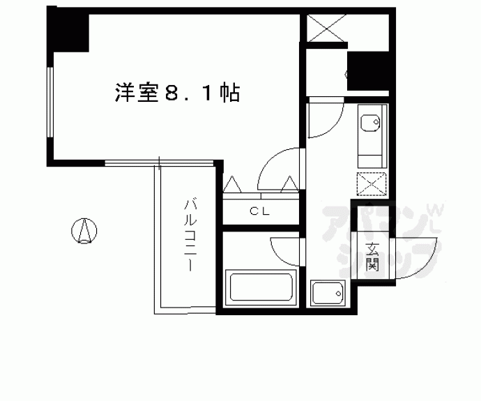 【スクエア烏丸御池】間取