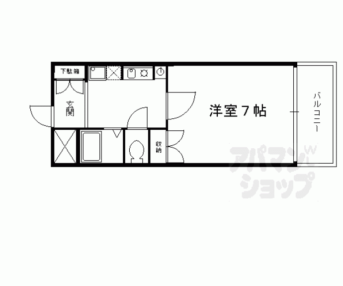 【リグラン烏丸五条】間取