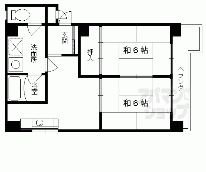 【丸坂マンション】間取