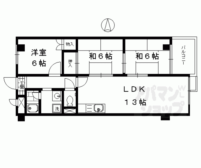 【インペリアル京都】間取