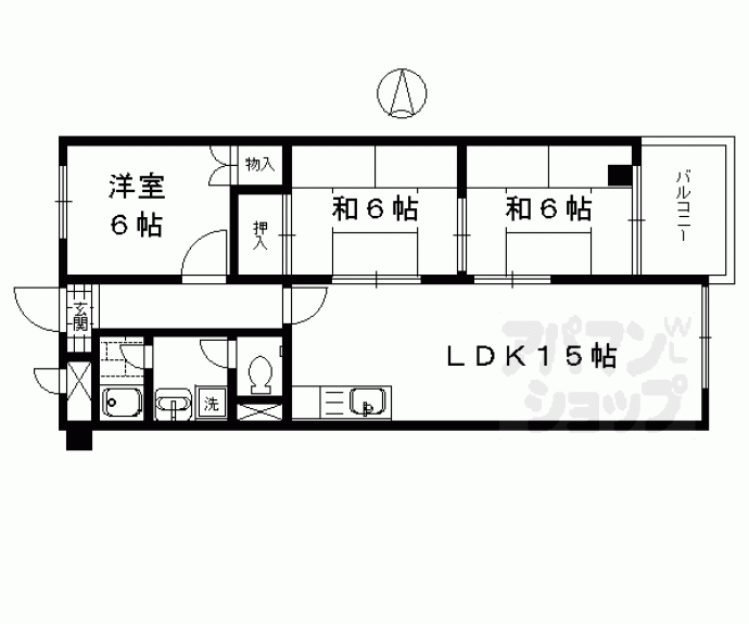 【インペリアル京都】間取