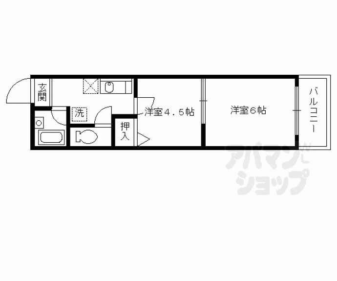 【プルミエール四条】間取