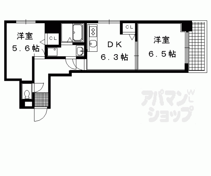 【メゾン右近】間取