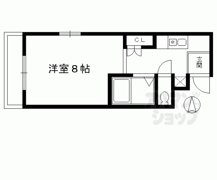 【パンセ堀川】間取