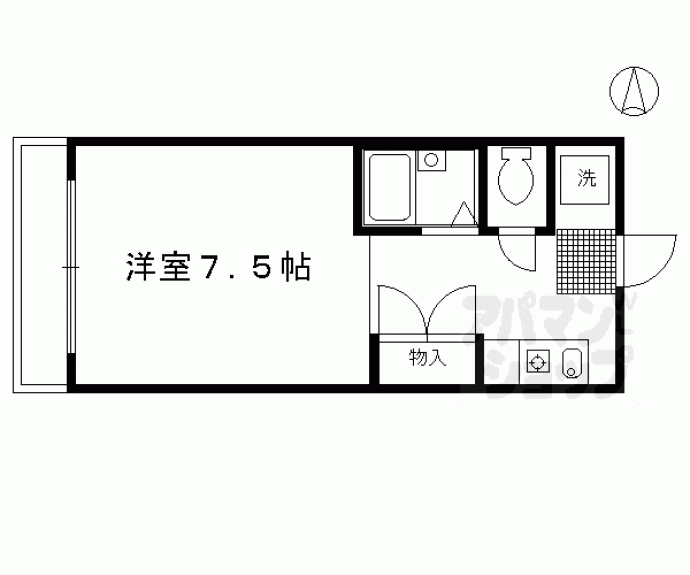 【パンセ堀川】間取