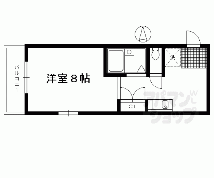 【パンセ堀川】間取