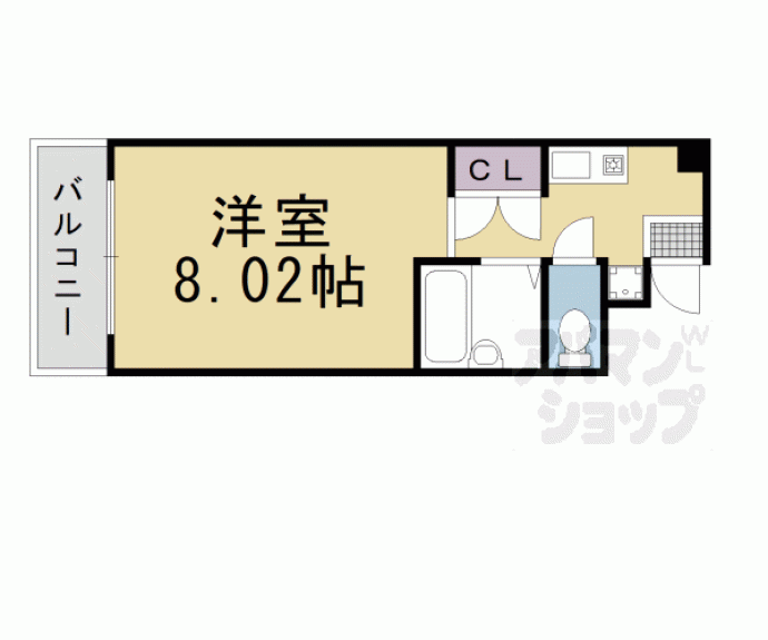 【パンセ堀川】間取