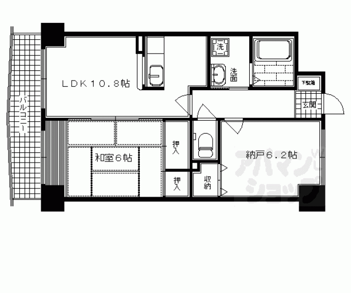 【ロザーンジュ堀川】間取