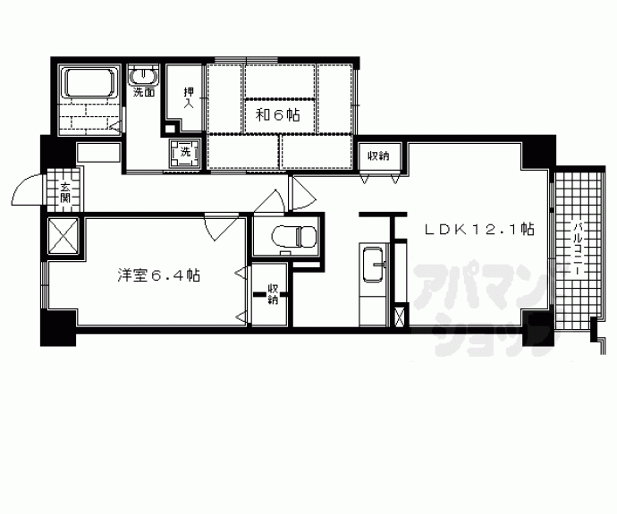 【ロザーンジュ堀川】間取