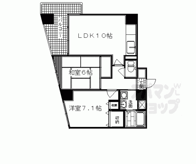 【ロザーンジュ堀川】間取