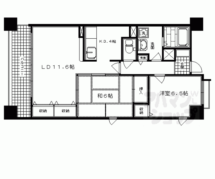 【メゾン油小路】間取