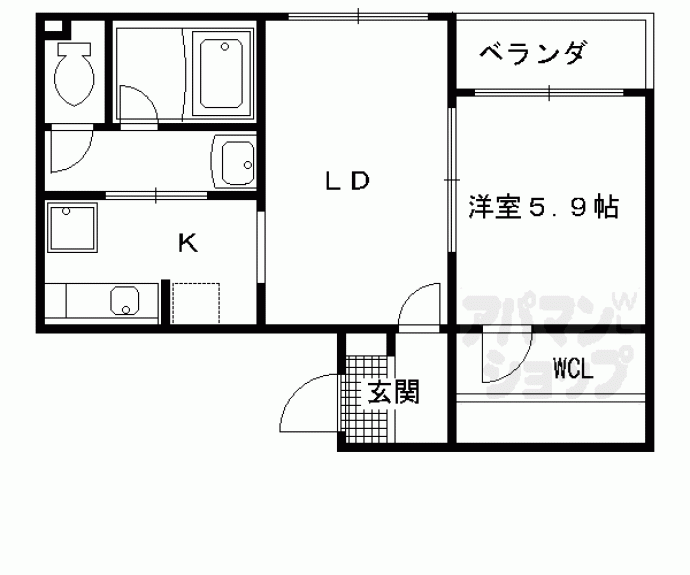 【ＣＡＳＡ　ＧＲＡＮ西院】間取