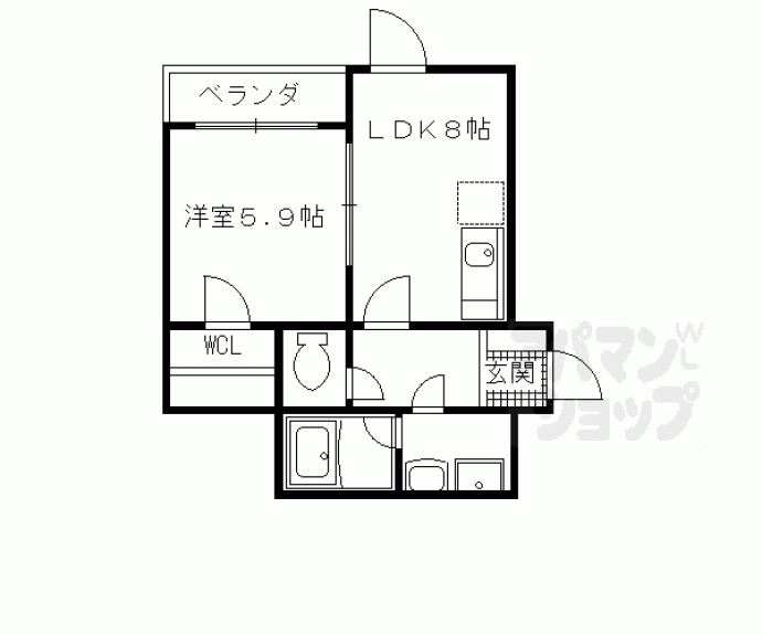 【ＣＡＳＡ　ＧＲＡＮ西院】間取