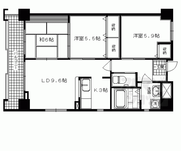 【富小路モーリシャス】間取