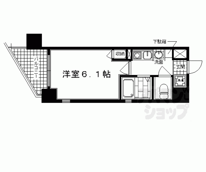 【エステムコート御所南Ⅱ】間取