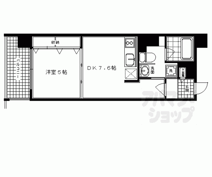 【Ｇ－ＣＲＥＳＴ京都四条烏丸】間取