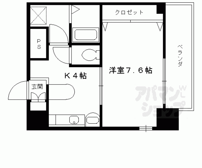 【ベラジオ二条城前】間取