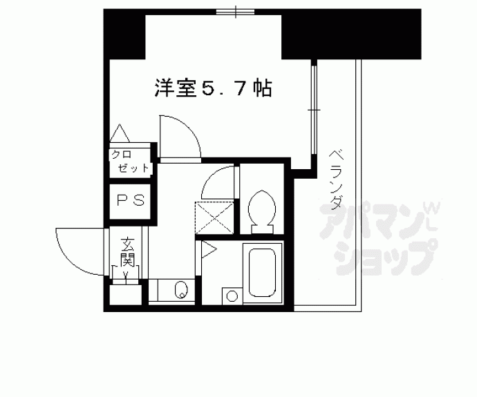 【ベラジオ二条城前】間取