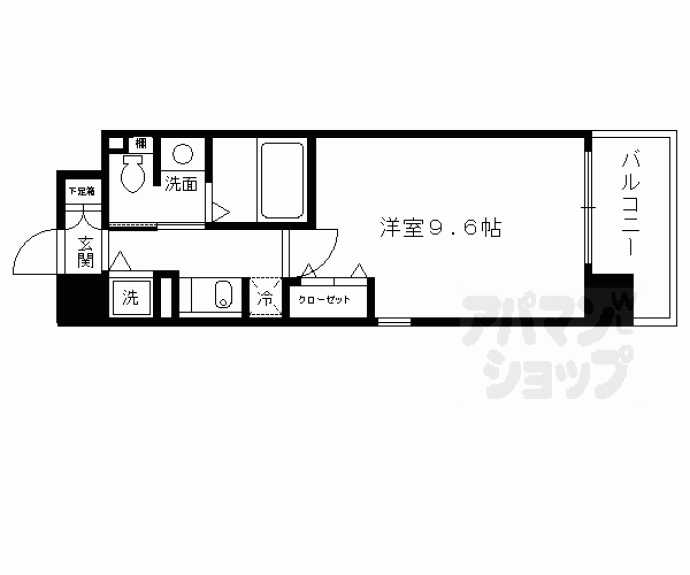 【リーガル京都四条河原町通り】間取