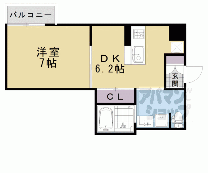 【桂徳大寺北町マンション】間取