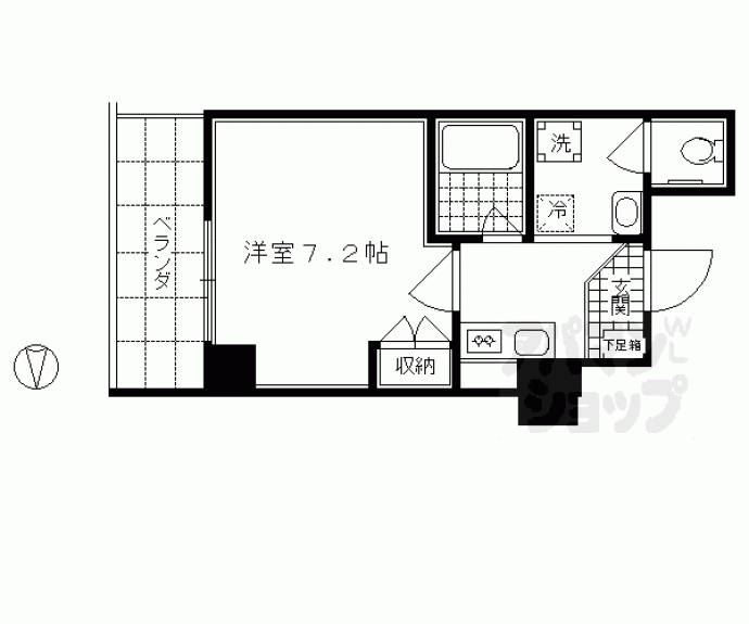 【マインズコム四条大宮】間取