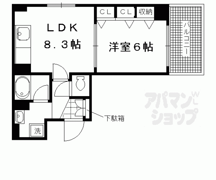 【プラネシア星の子四条烏丸】間取