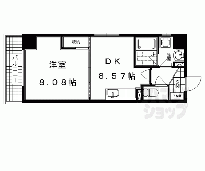 【プラネシア星の子四条西洞院】間取