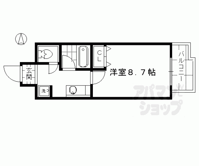 【プラネシア星の子京都駅前西】間取