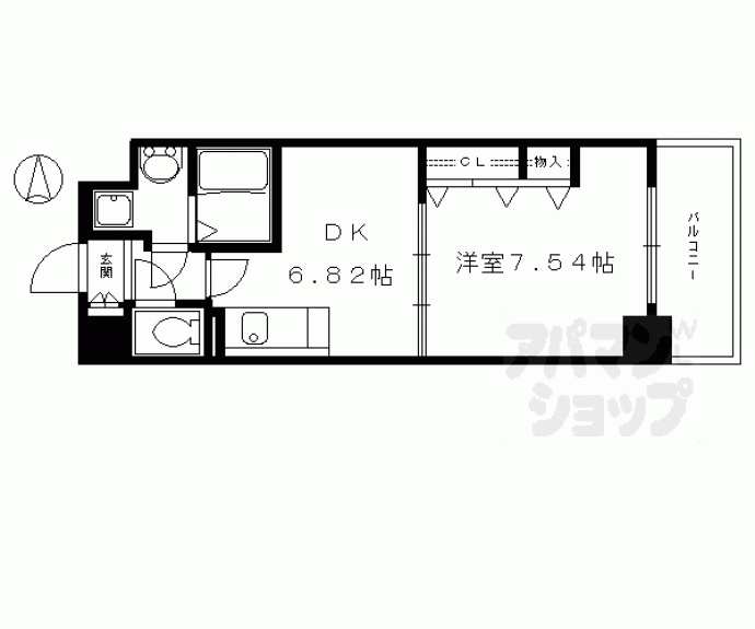 【プラネシア星の子京都駅前西】間取