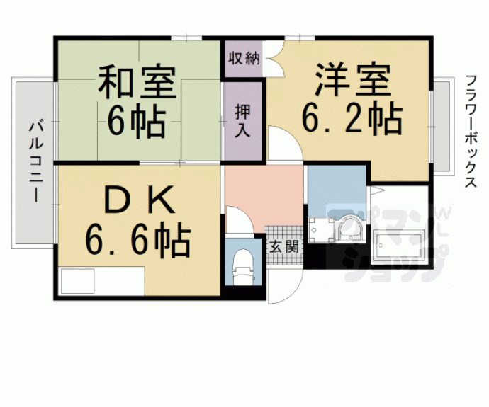 【エステートピア松英Ⅱ】間取