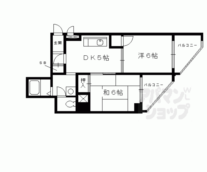 【シャレー山科】間取