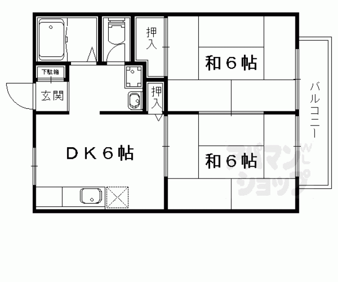 【ジーライズ山科東野】間取