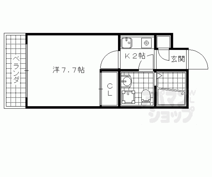 【御陵シャトー朝日】間取