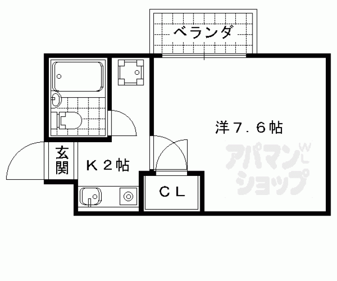 【御陵シャトー朝日】間取