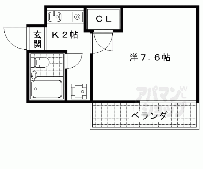 【御陵シャトー朝日】間取