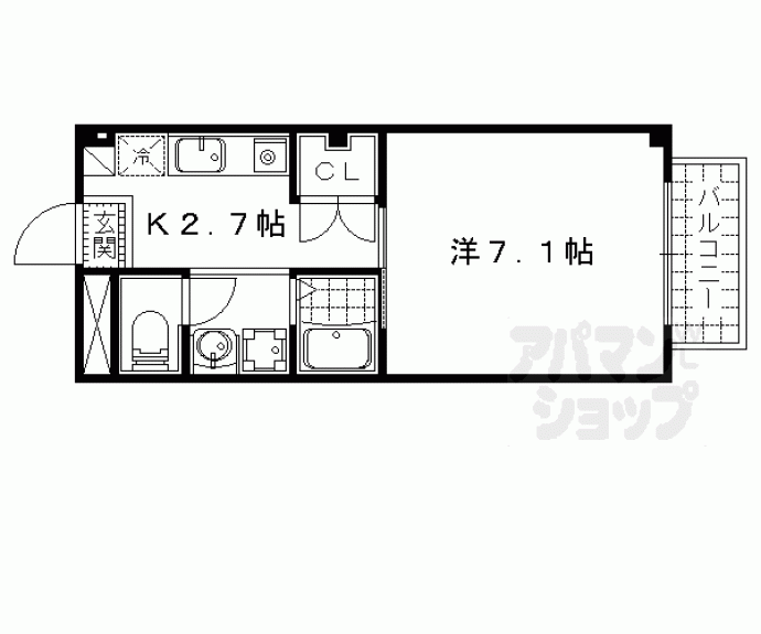 【スクエア２２】間取