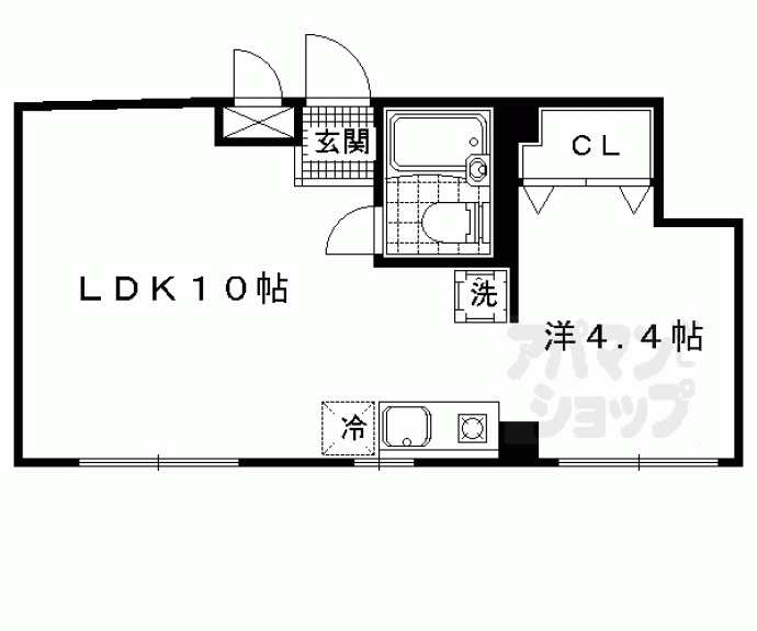 【サンローラン新十条】間取