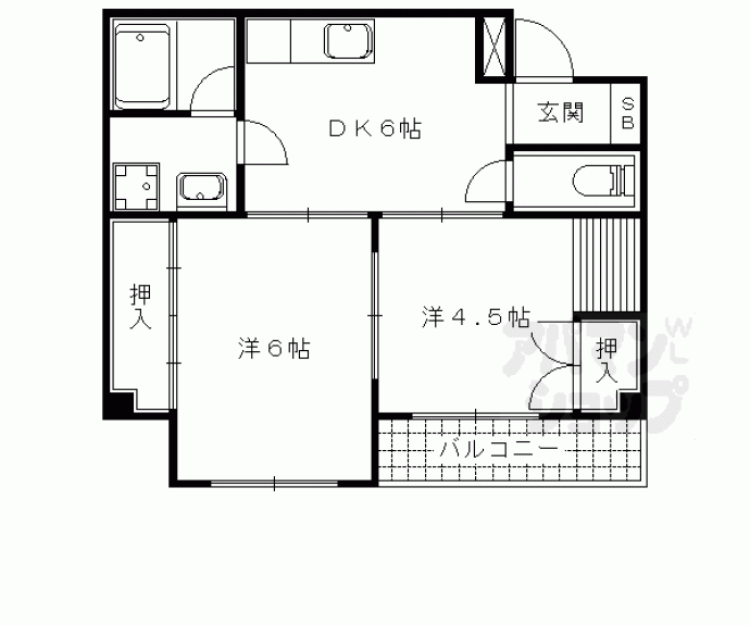 【大生山科ビルヂング】間取