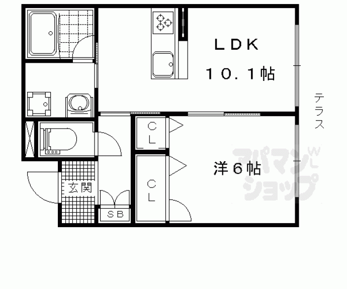 【アイランド　トライコムト】間取