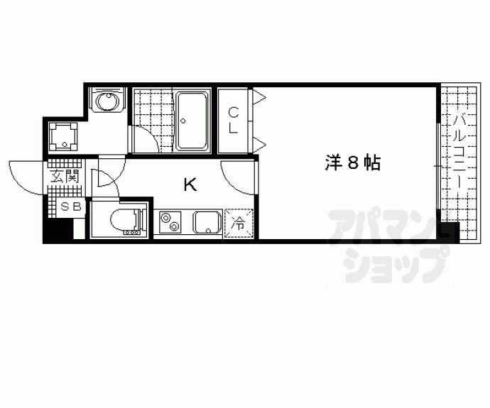 【トラストコート京都山科三条】間取