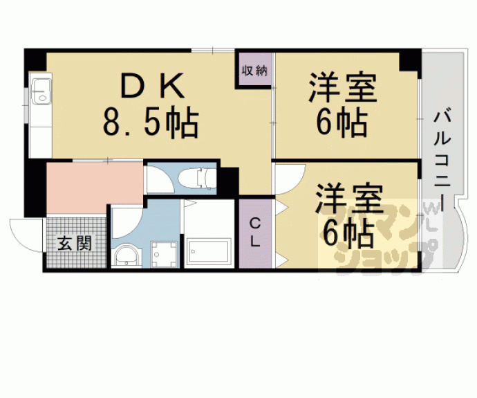 【シャンドール東野】間取