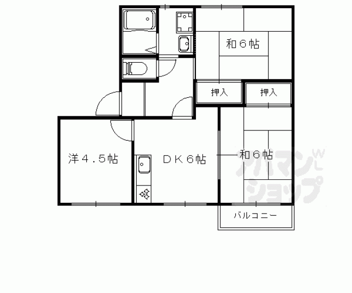 【エトワール安朱Ⅰ】間取