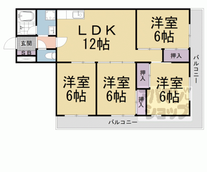 【ルネシャンポール山科】間取