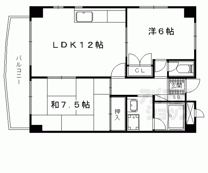 【ラフィーネ山科】間取