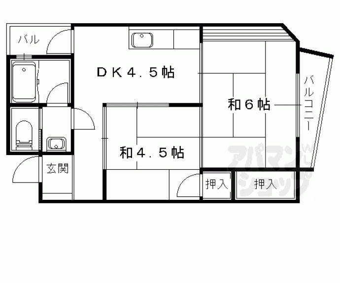 【メゾン竹生】間取