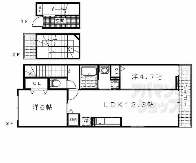 【アルドーレ　ブラン】間取